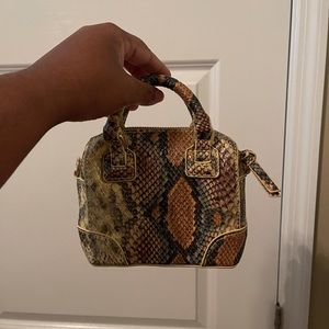 Mini Animal Print Purse with Strap